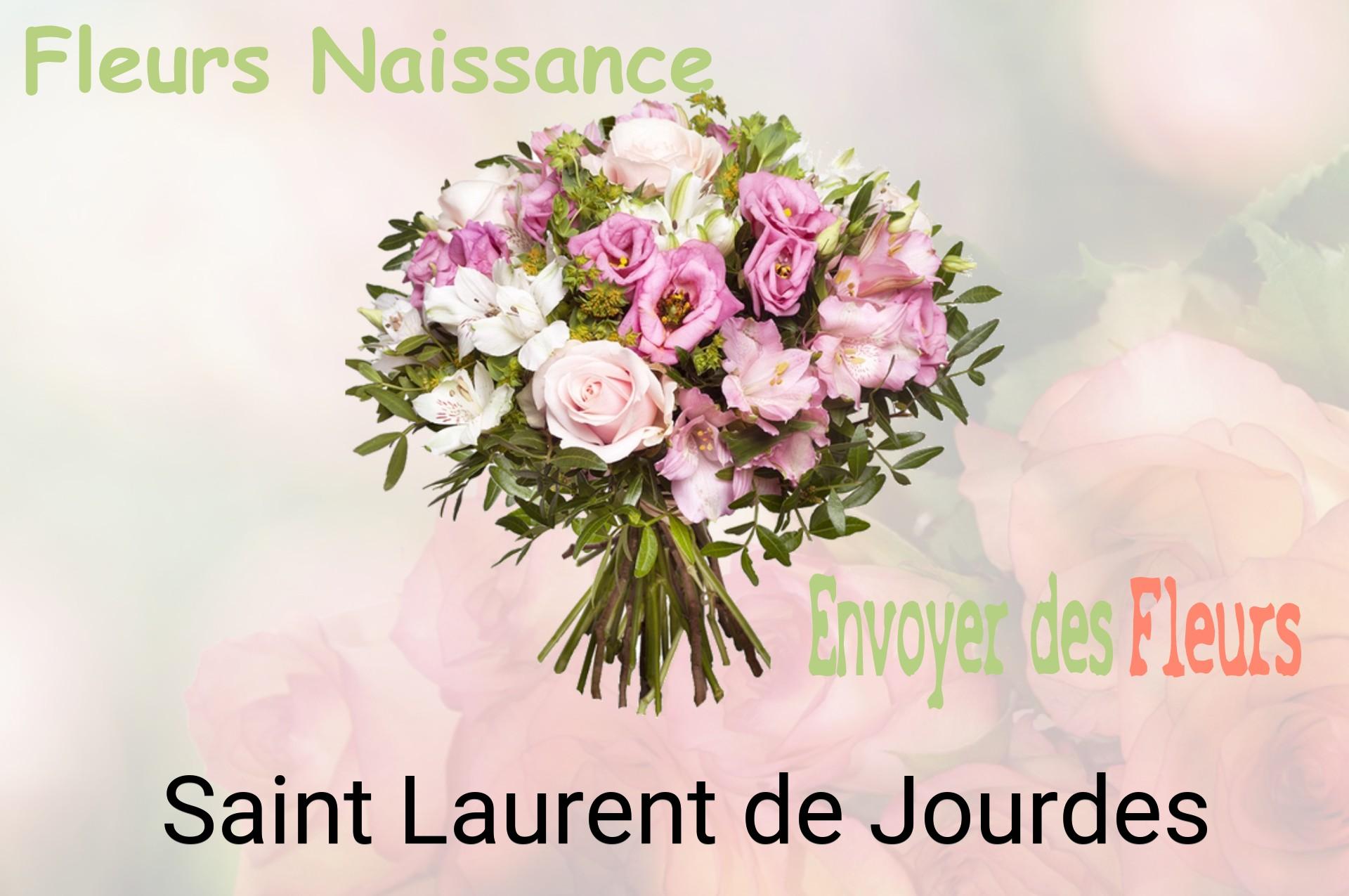 Bouquet de fleurs de naissance livré à Saint-Laurent-de-Jourdes